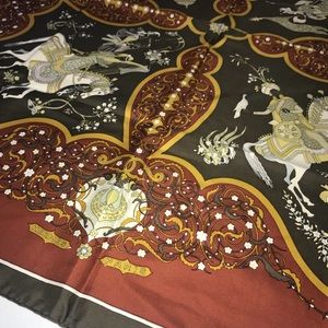 HERMÈS Rare Vintage Poesie Persane Silk Scarf